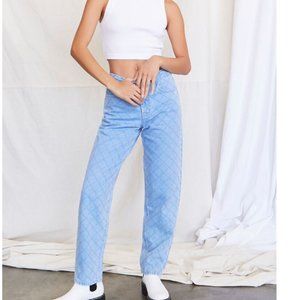 Forever 21 Lattice Stitch Jeans Size 31 NWT